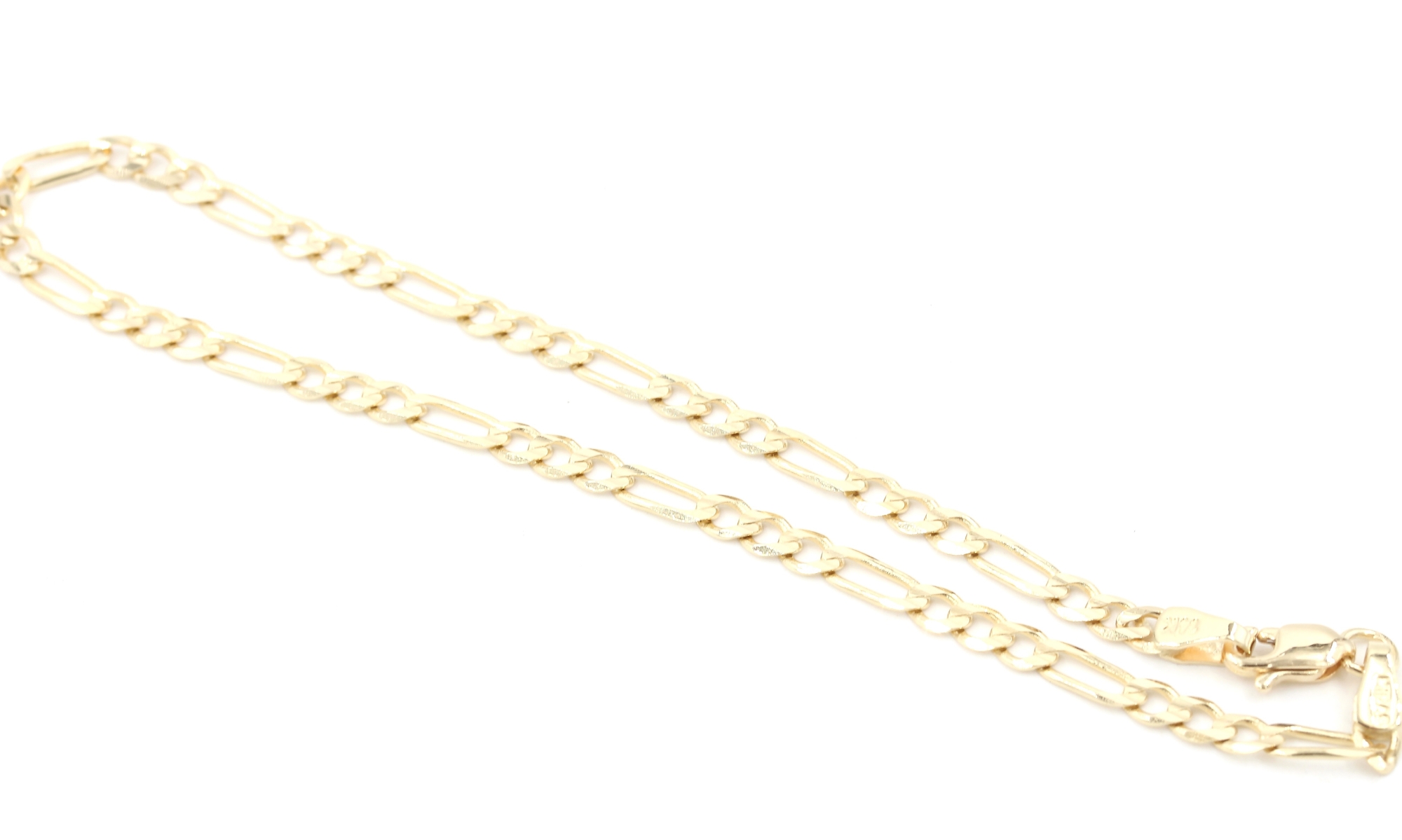 Figaro armband i 14k guld- ihålig. vikt:3,45g