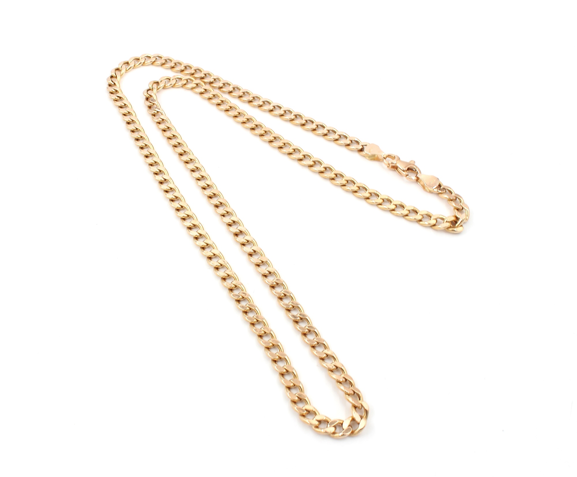 Pansar halsband i 18k guld- ihålig. vikt: 17,7g