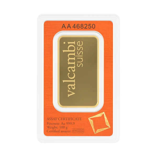 Guldatacka Valcambi 100 gram