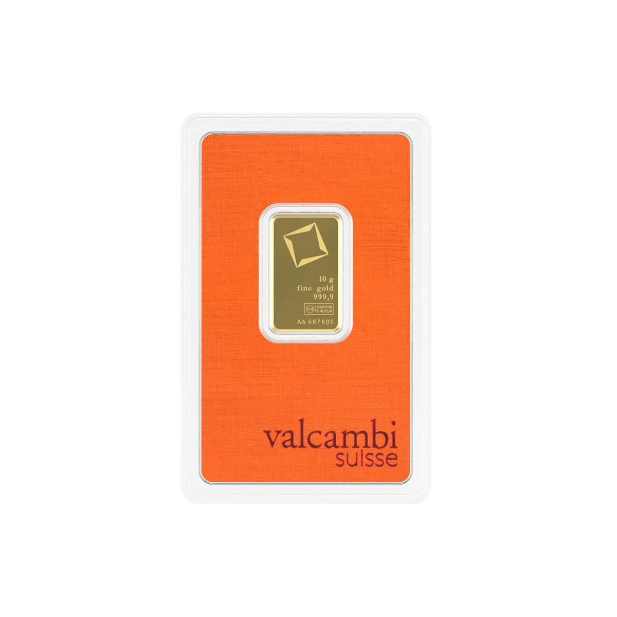 10 gram Guldtacka Valcambi Suisse 999,9 rent guld
