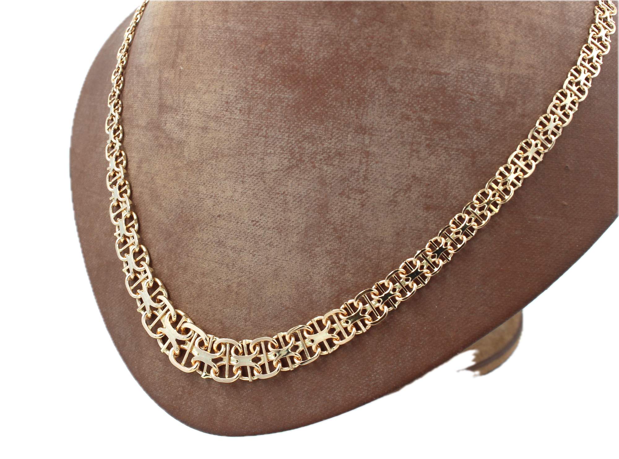 X-länk halsband i 18k guld. vikt: 8g