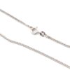 Halsband med ett hänge i 18K vitguld med opal och diamanter.