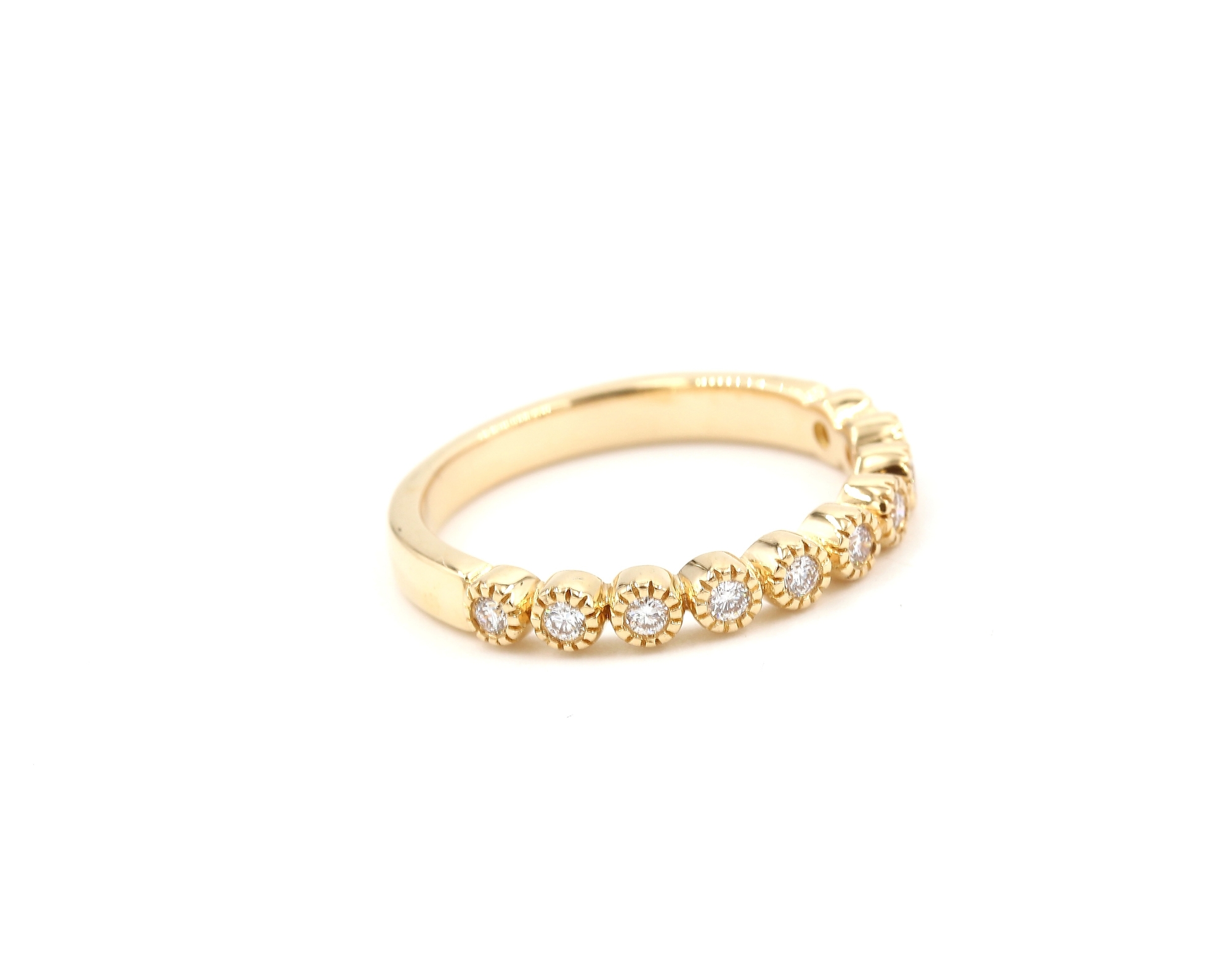 Diamantring i 18k guld 0,10 ct. vikt: 2,65 g