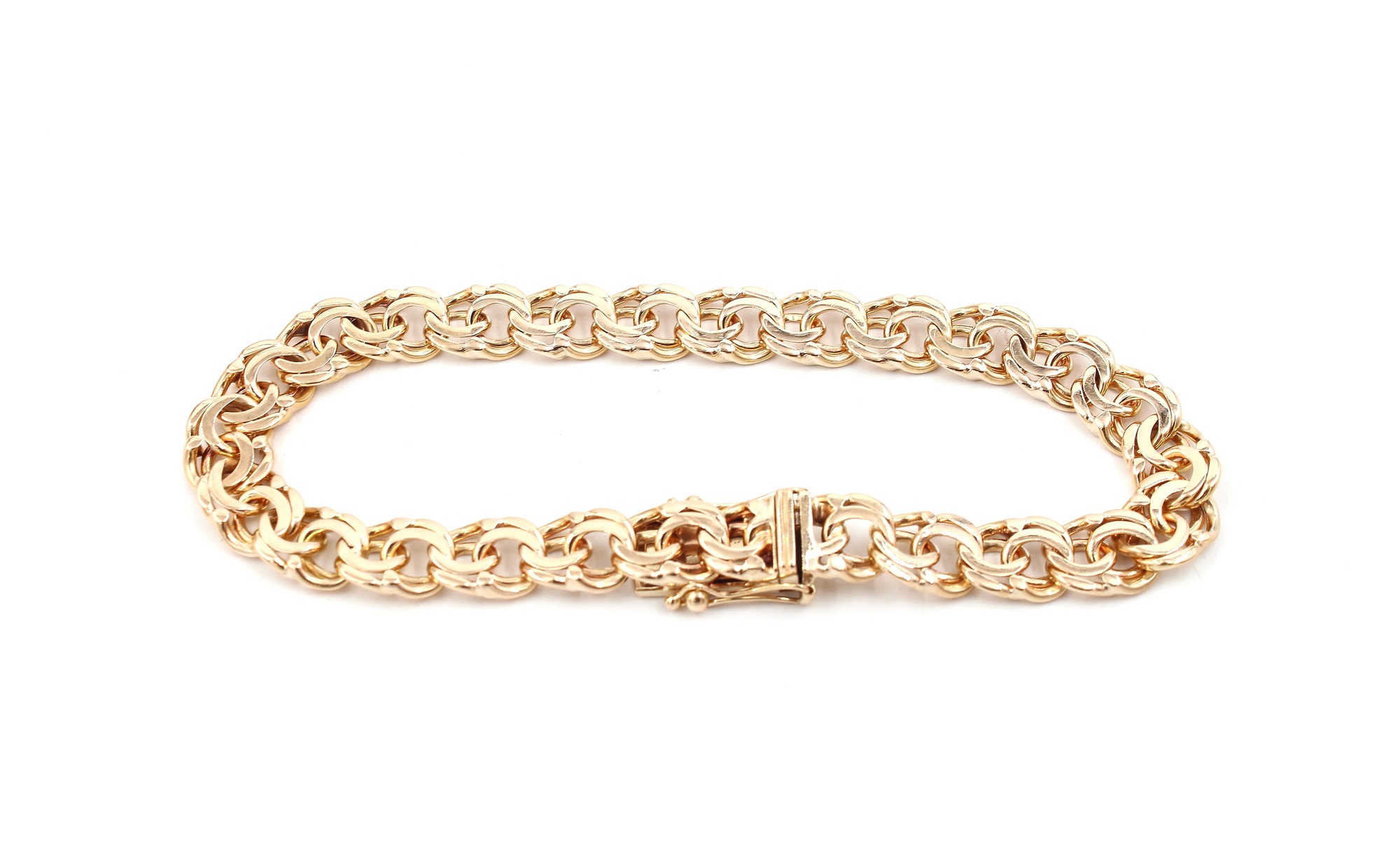 Bismarck armband i 18k guld. vikt: 20,1g