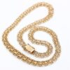 X-länk halsband med stavar i 18k guld-doserad.Vikt 15.6g
