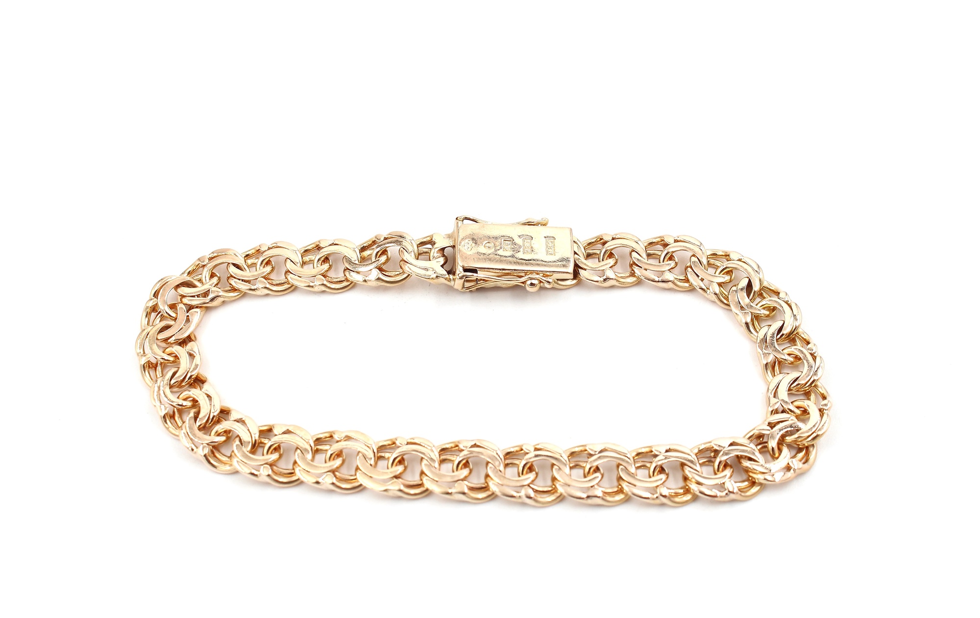 Bismarck armband i 18k guld. vikt: 20,1g