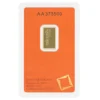 2,5 gram guldtacka Valcambi Suisse 999,9 fint guld