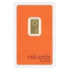 2,5 gram guldtacka Valcambi Suisse 999,9 fint guld