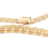 X-länk halsband med stavar i 18k guld. vikt: 25,3g