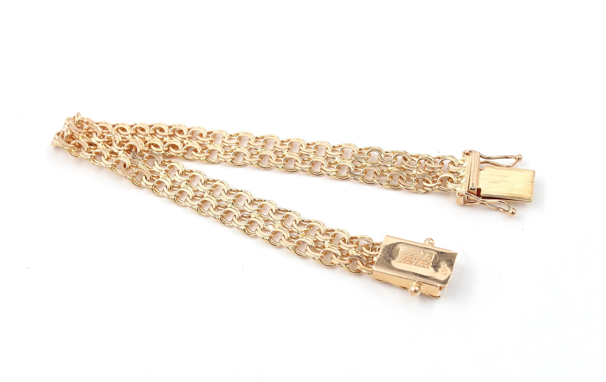 Bismarck armband i 18k guld. vikt: 9,2g