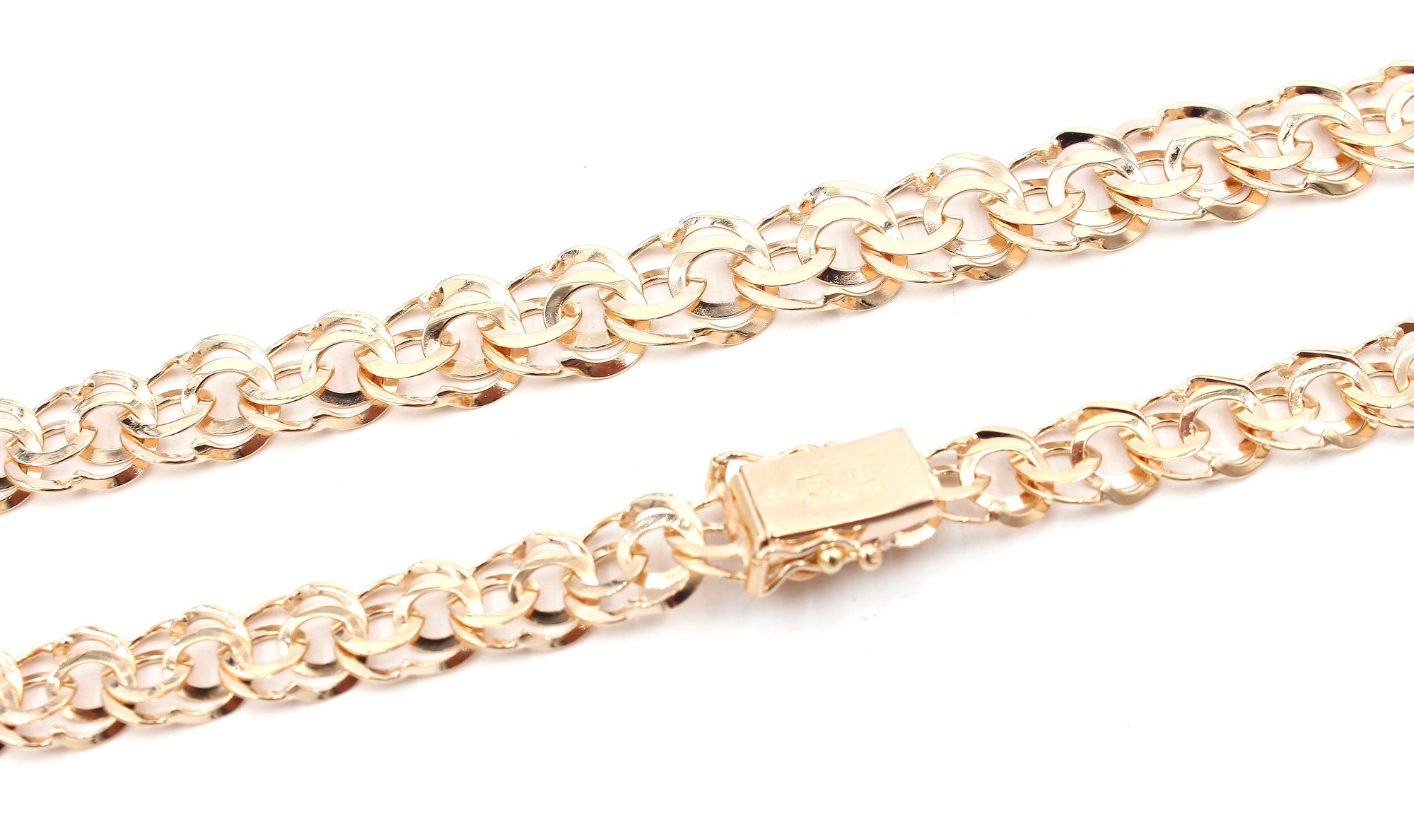 Bismarck halsband i 1k guld. vikt: 22,5g