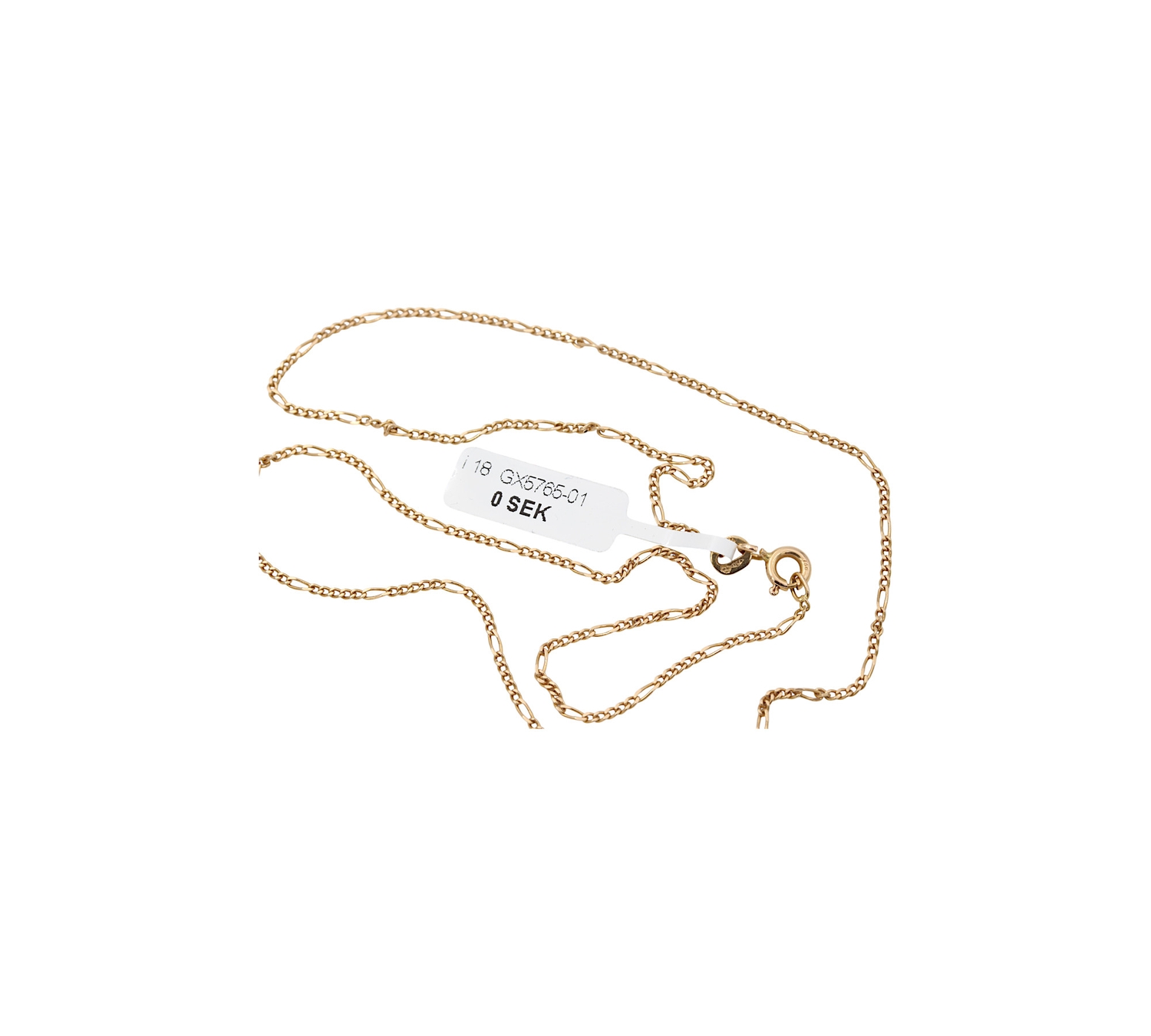 Figaro halsband i 18k guld