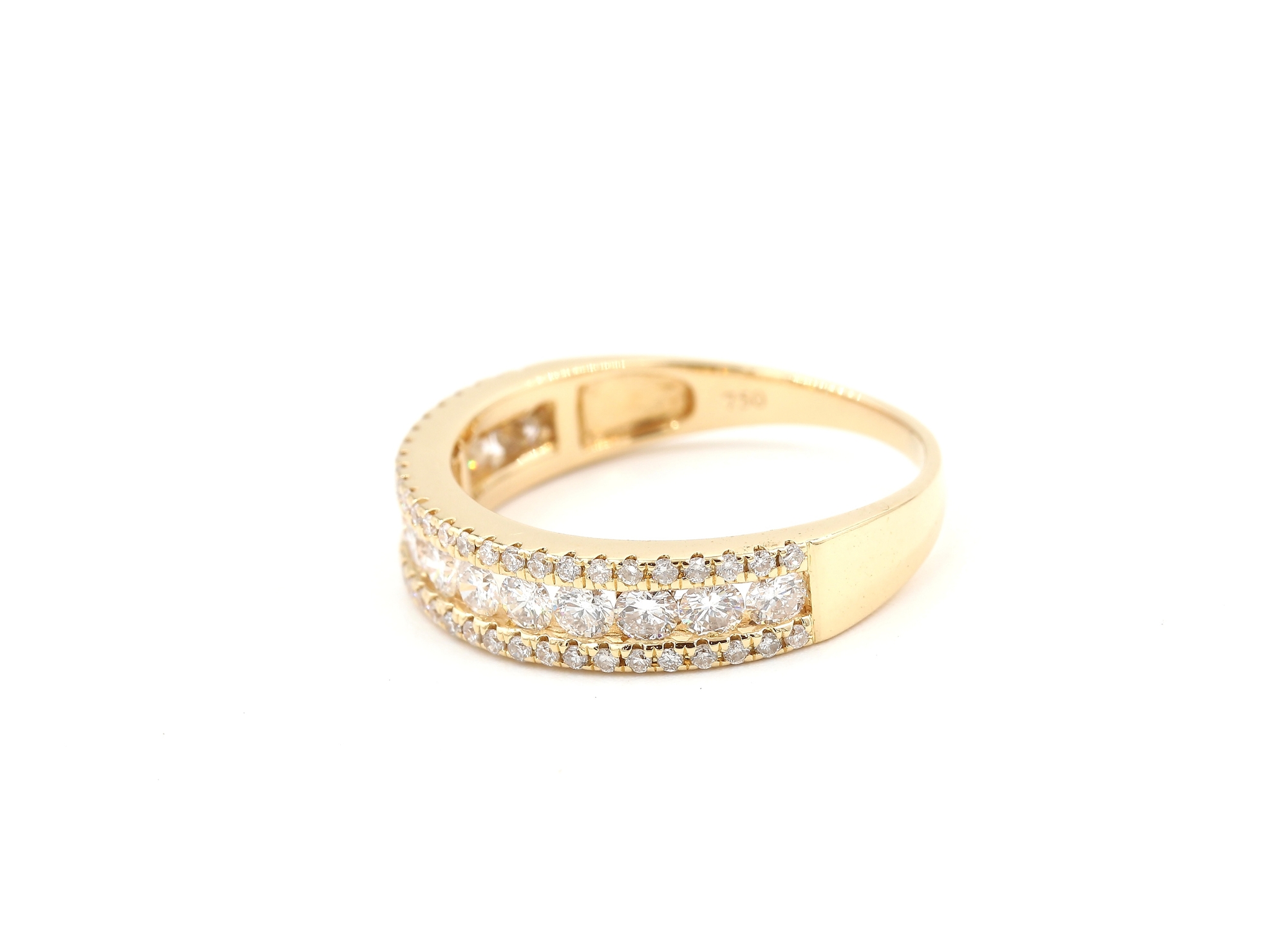 Diamantring i 18k guld ca 0,45 ct. vikt: 3,57 g