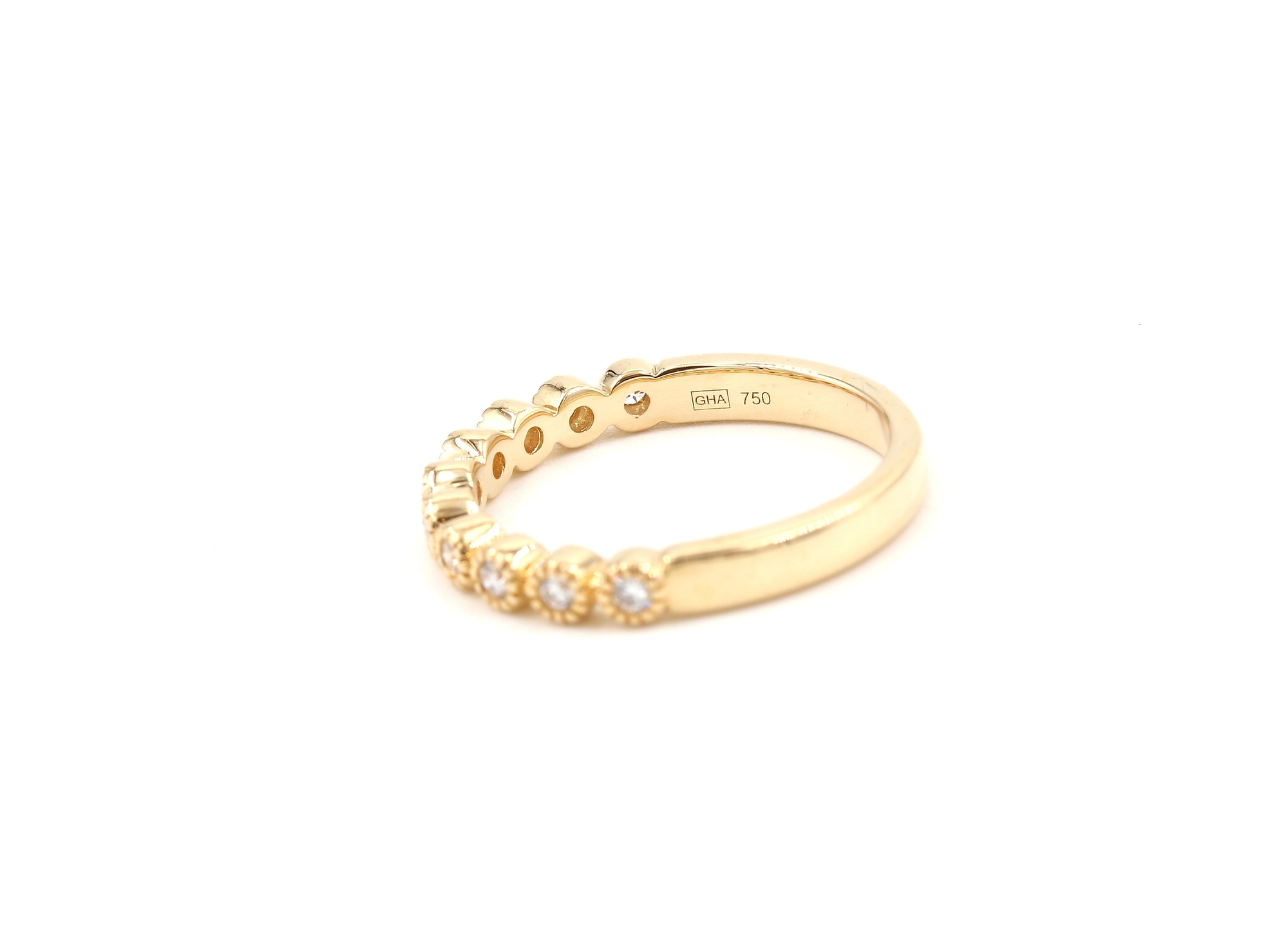 Diamantring i 18k guld 0,10 ct. vikt: 2,65 g