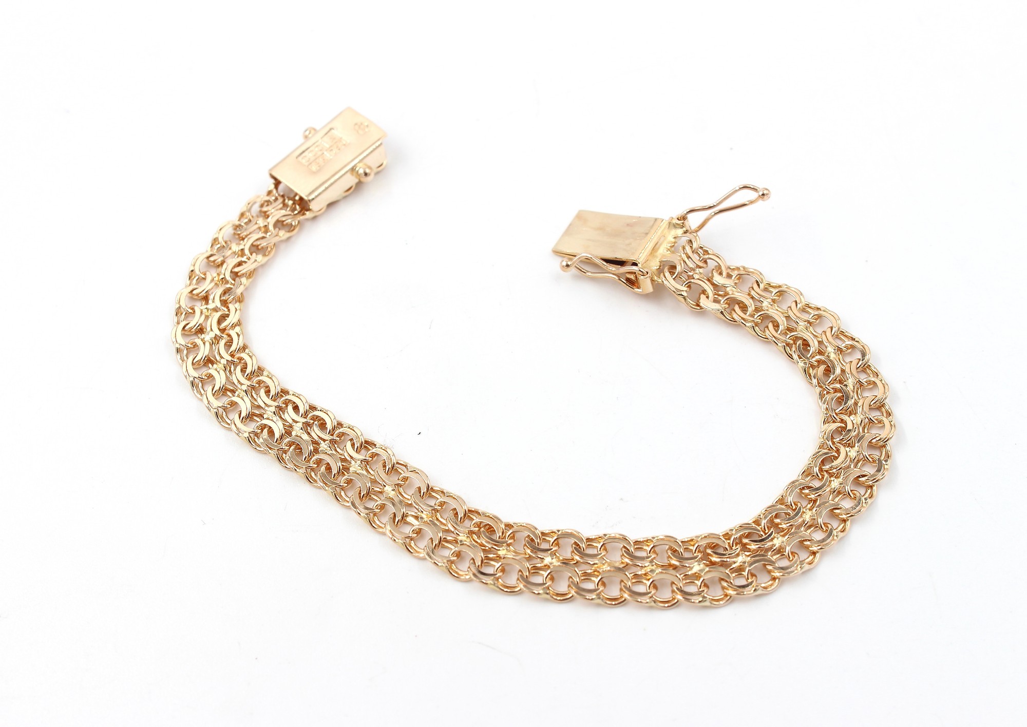 Bismarck armband i 18k guld. vikt: 9,2g