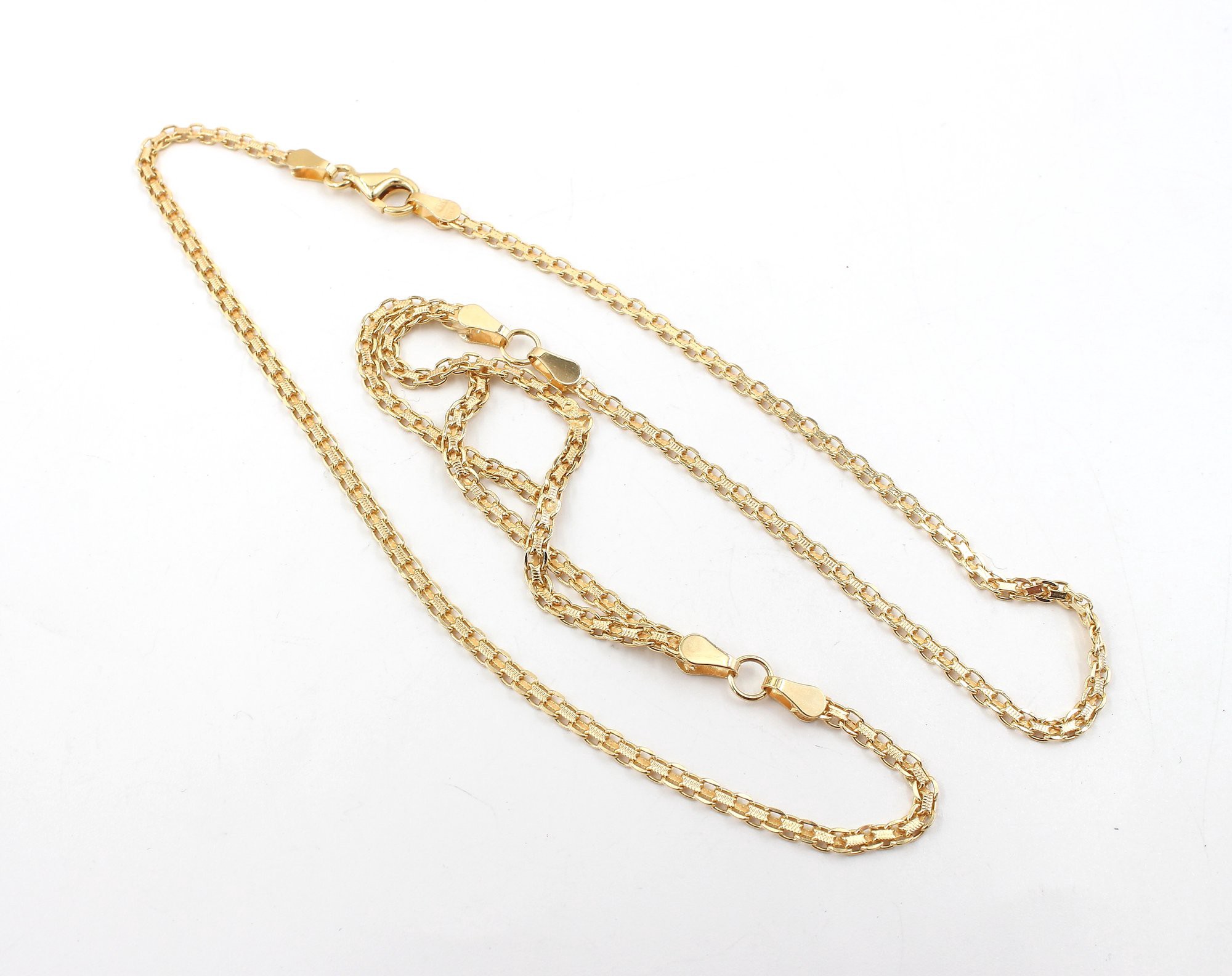 X-länk halsband i 18k guld. vikt: 8g