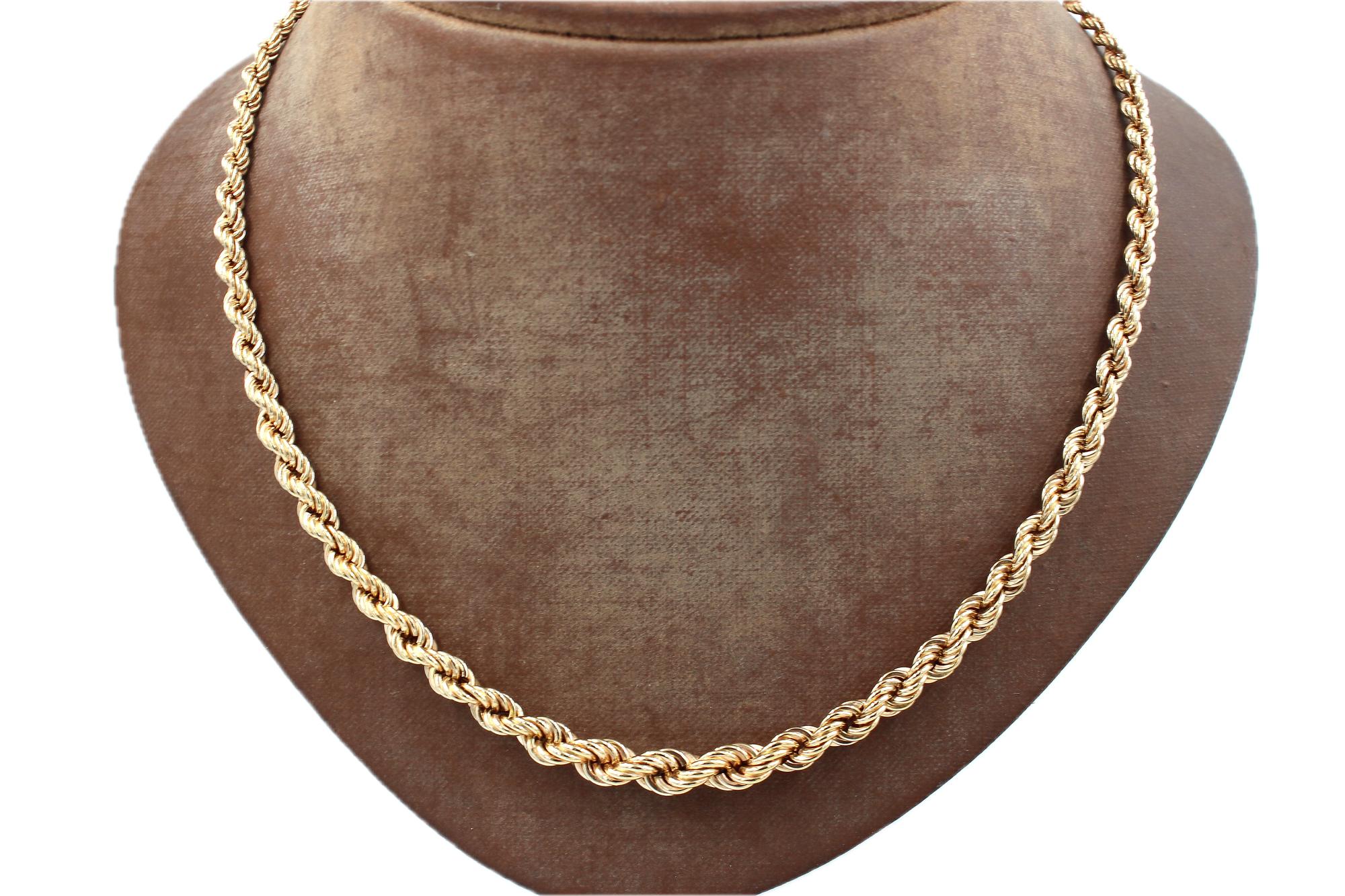 Cordell halsband doserad i 18k guld ihålig. vikt: 9,8g