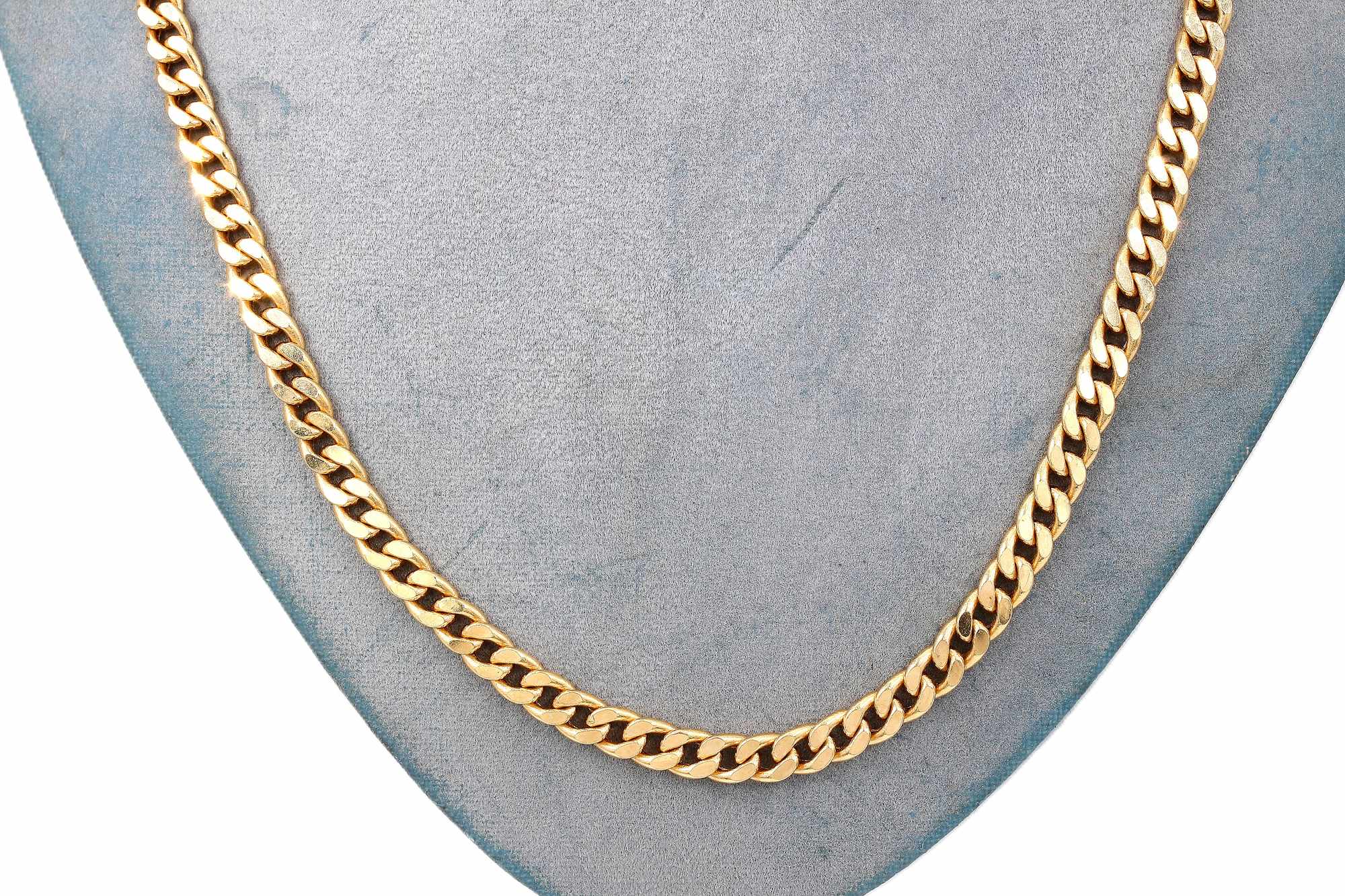 Halsband pansar i 18k guld- ihålig.Vikt 18.56g