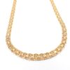 X-länk halsband med stavar i 18k guld. vikt: 25,3g