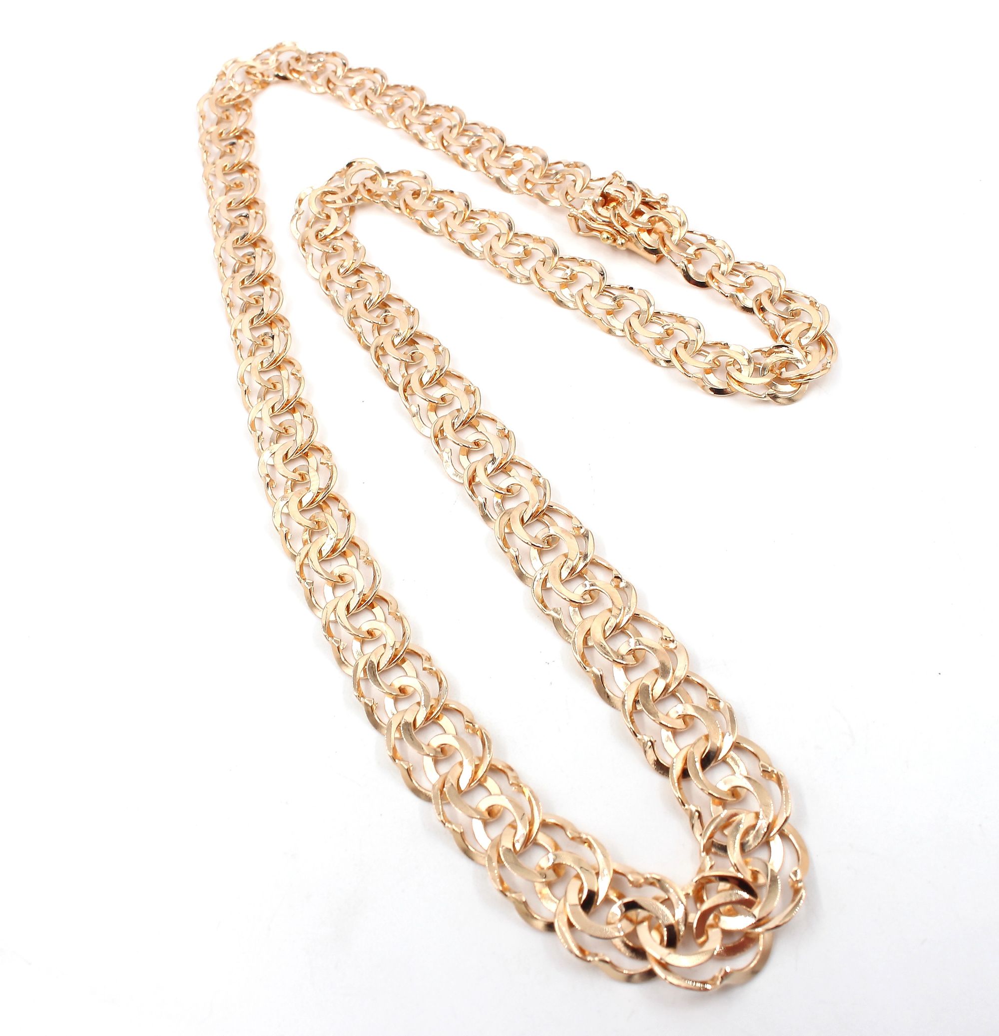 Bismarck halsband i 1k guld. vikt: 22,5g