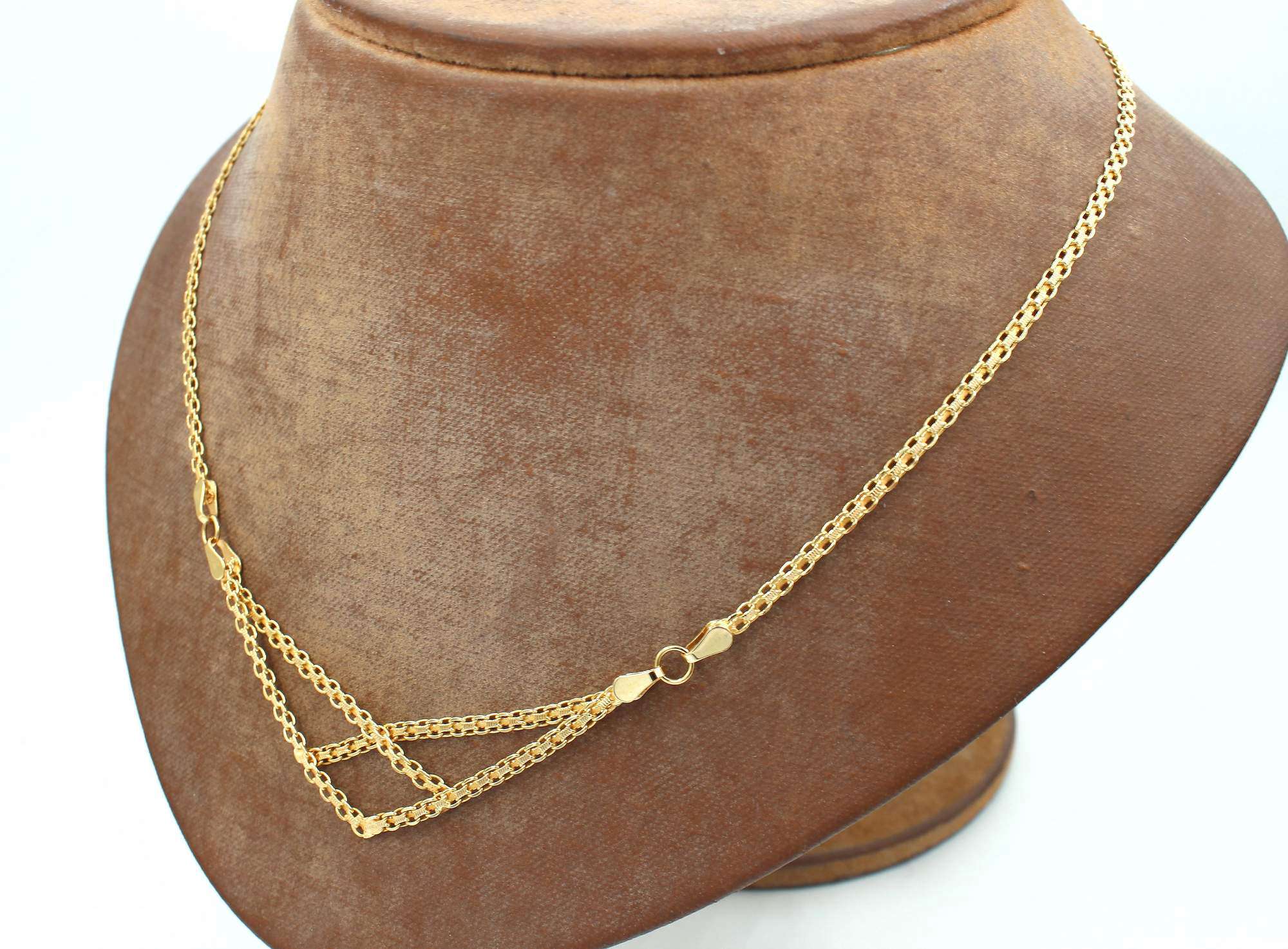 X-länk halsband i 18k guld. vikt: 8g