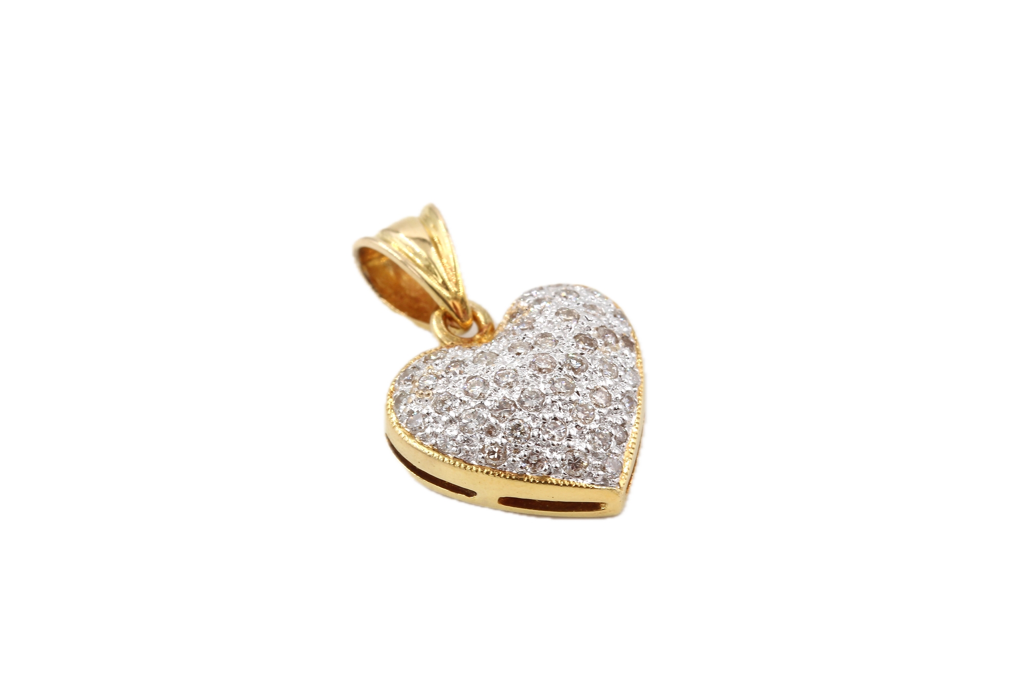 Diamanthänge i 18k guld. vikt: 2,46g