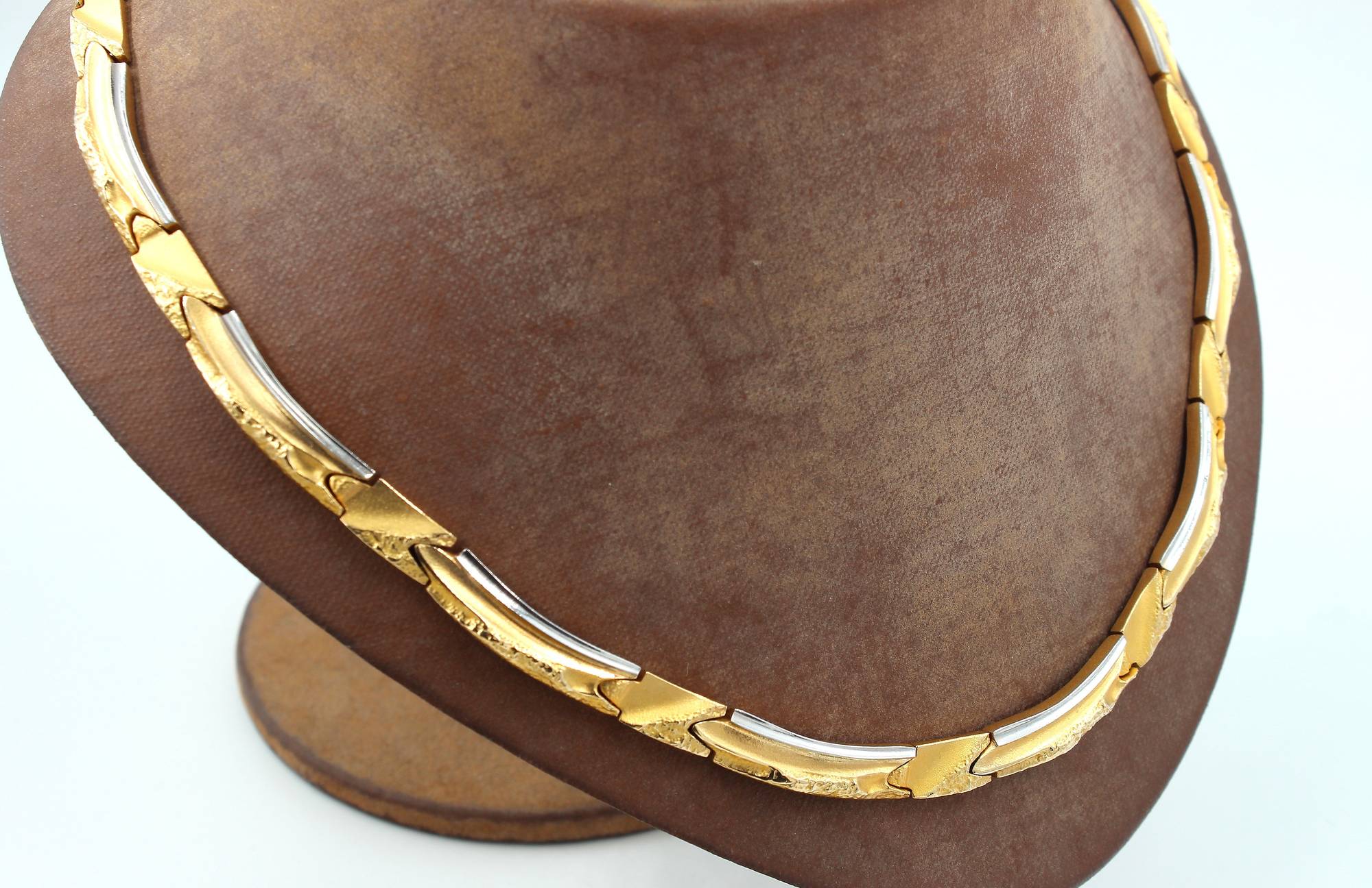 Lapponia Björn Weckström collier i 18k guld och platina "Narda" vikt.58,2gram