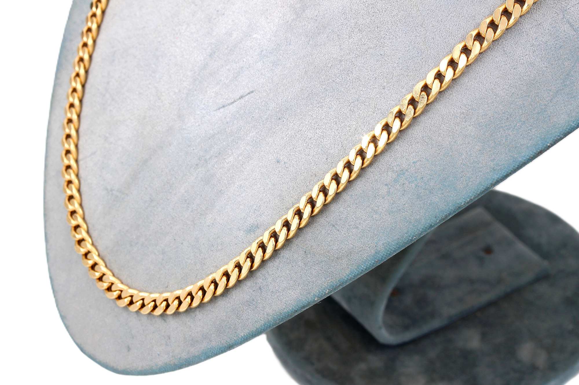 Halsband pansar i 18k guld- ihålig.Vikt 18.56g