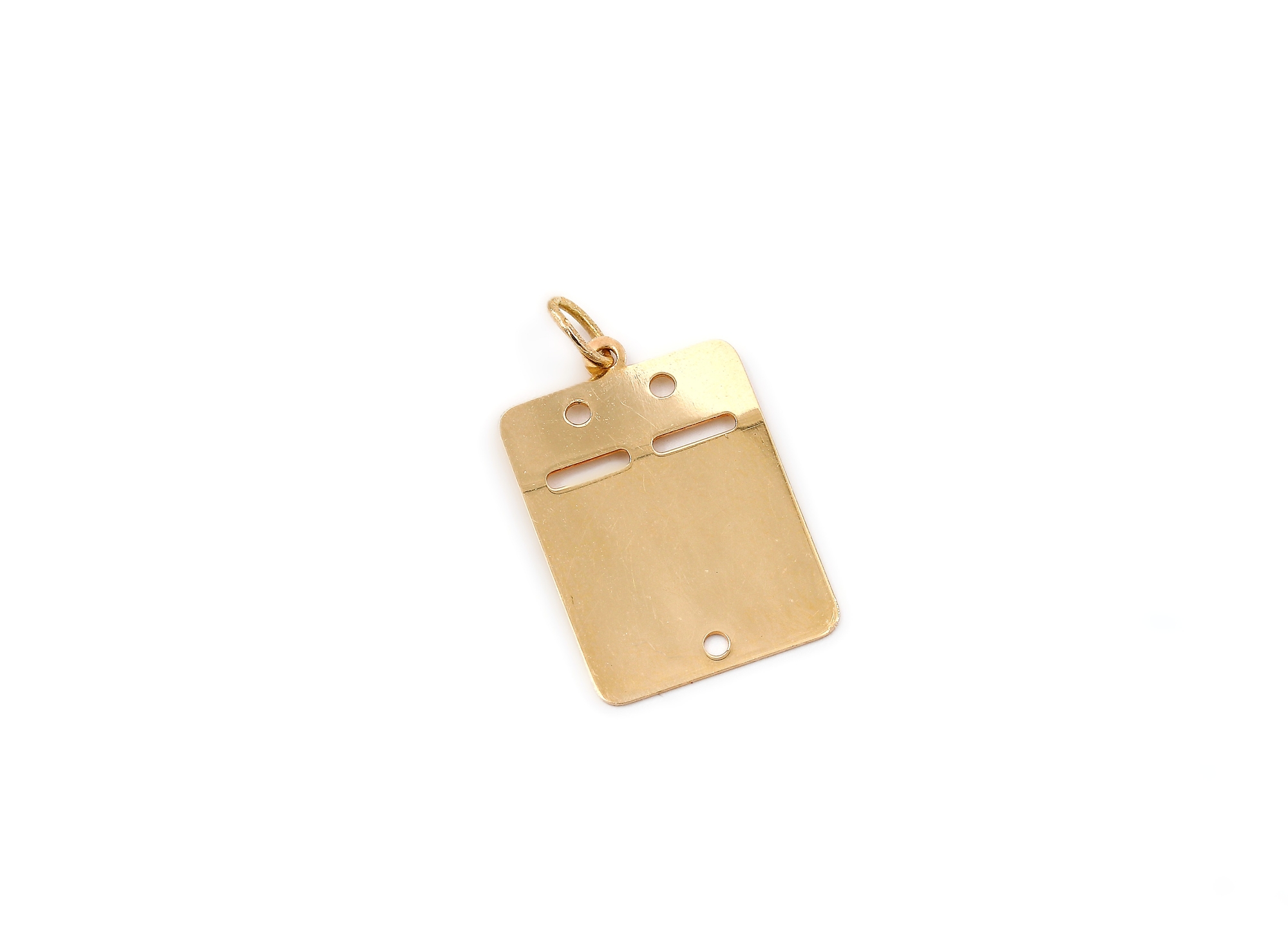 Hänge id-bricka i 18k guld.Vikt 1.5g