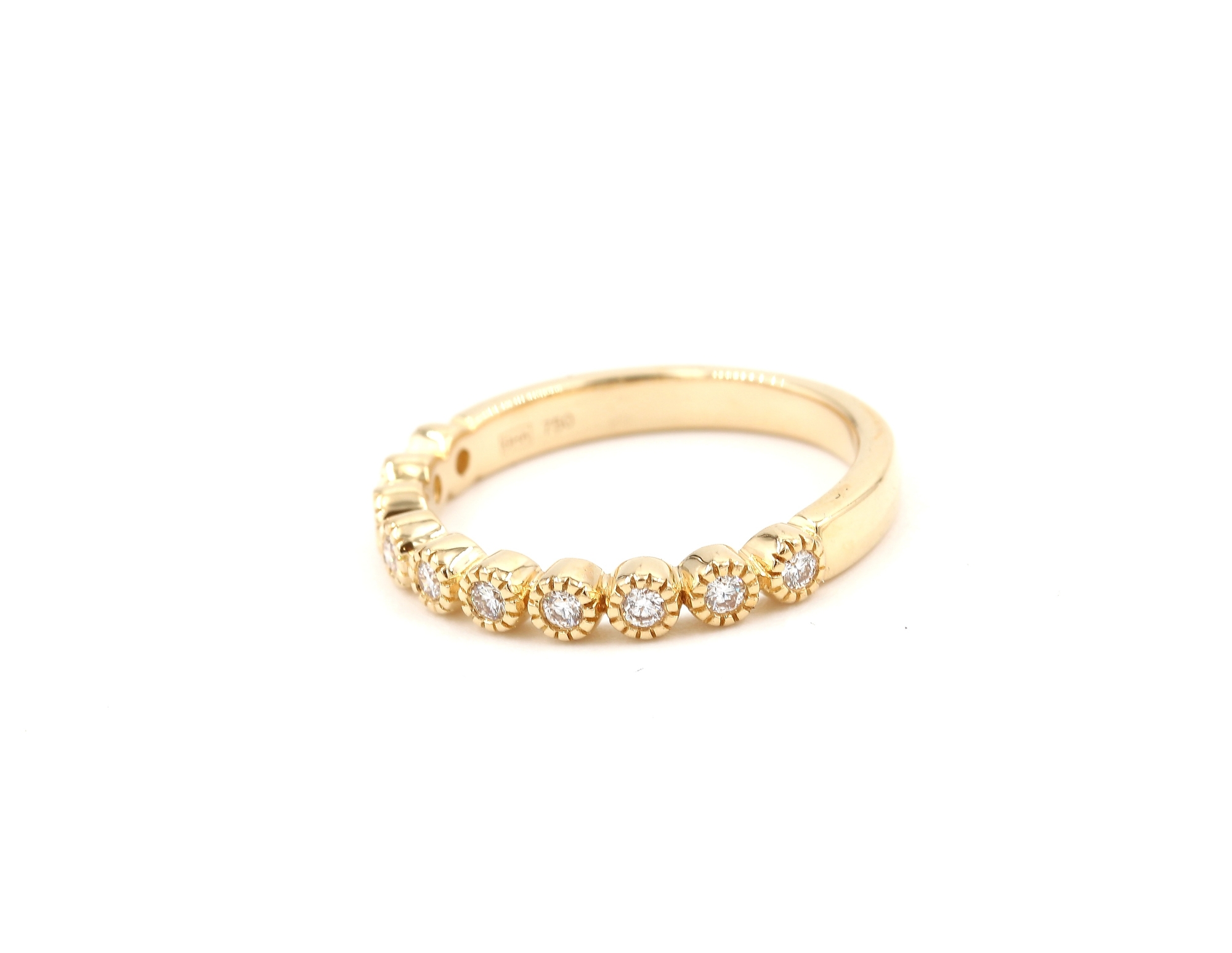 Diamantring i 18k guld 0,10 ct. vikt: 2,65 g