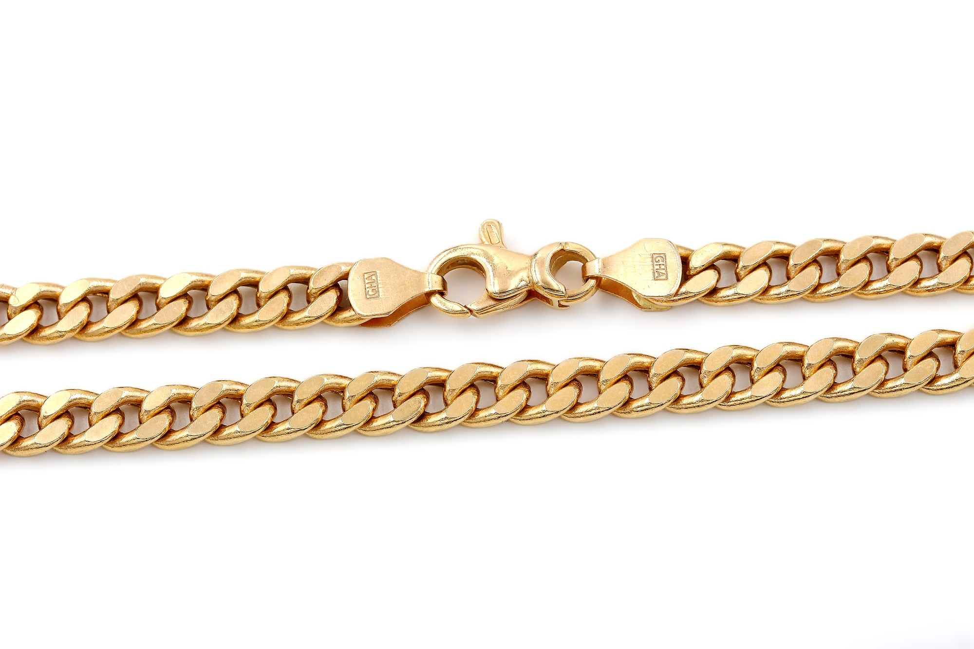 Halsband pansar i 18k guld- ihålig.Vikt 18.56g