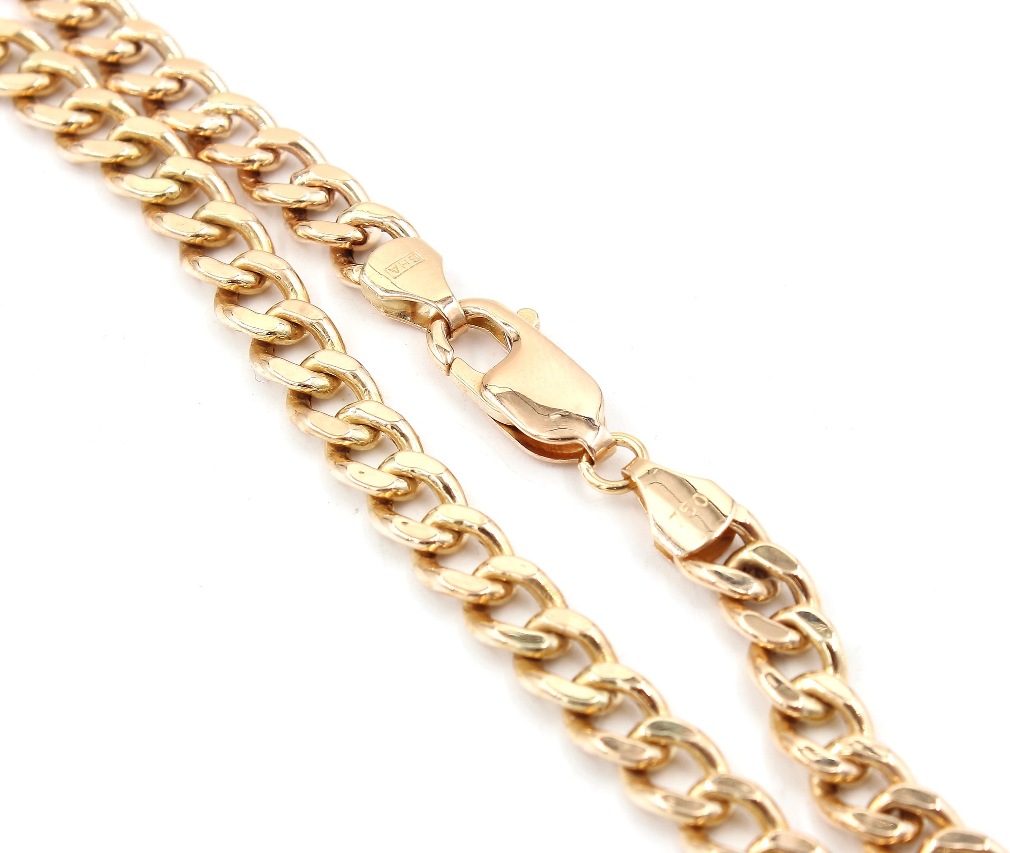Pansar halsband i 18k guld- ihålig. vikt: 14,8g