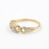 Bismarck ring i 18k guld med diamanter. vikt: 1,7g