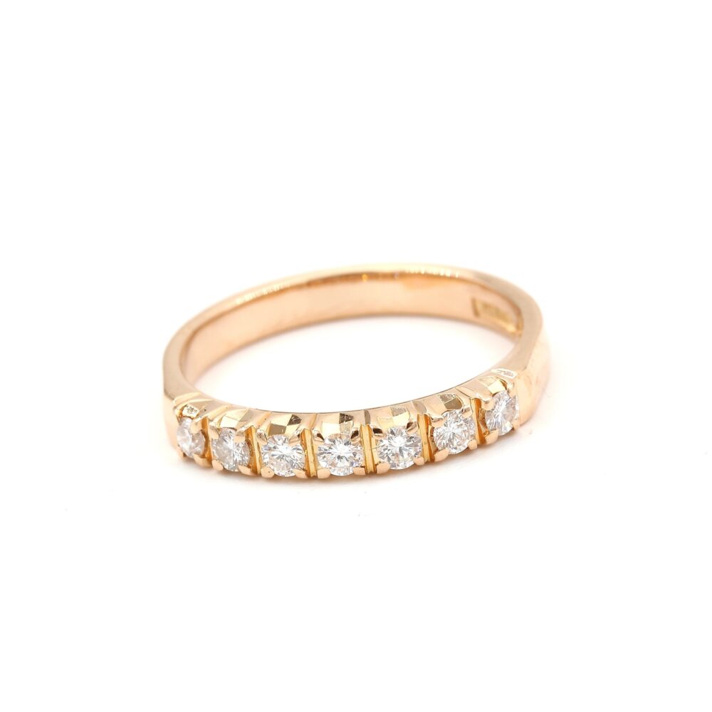 Diamantring i 18k guld  0,28 ct. vikt: 2,92 g