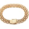 X-länk armband med stavar i 18k guld.Vikt: 14.8g