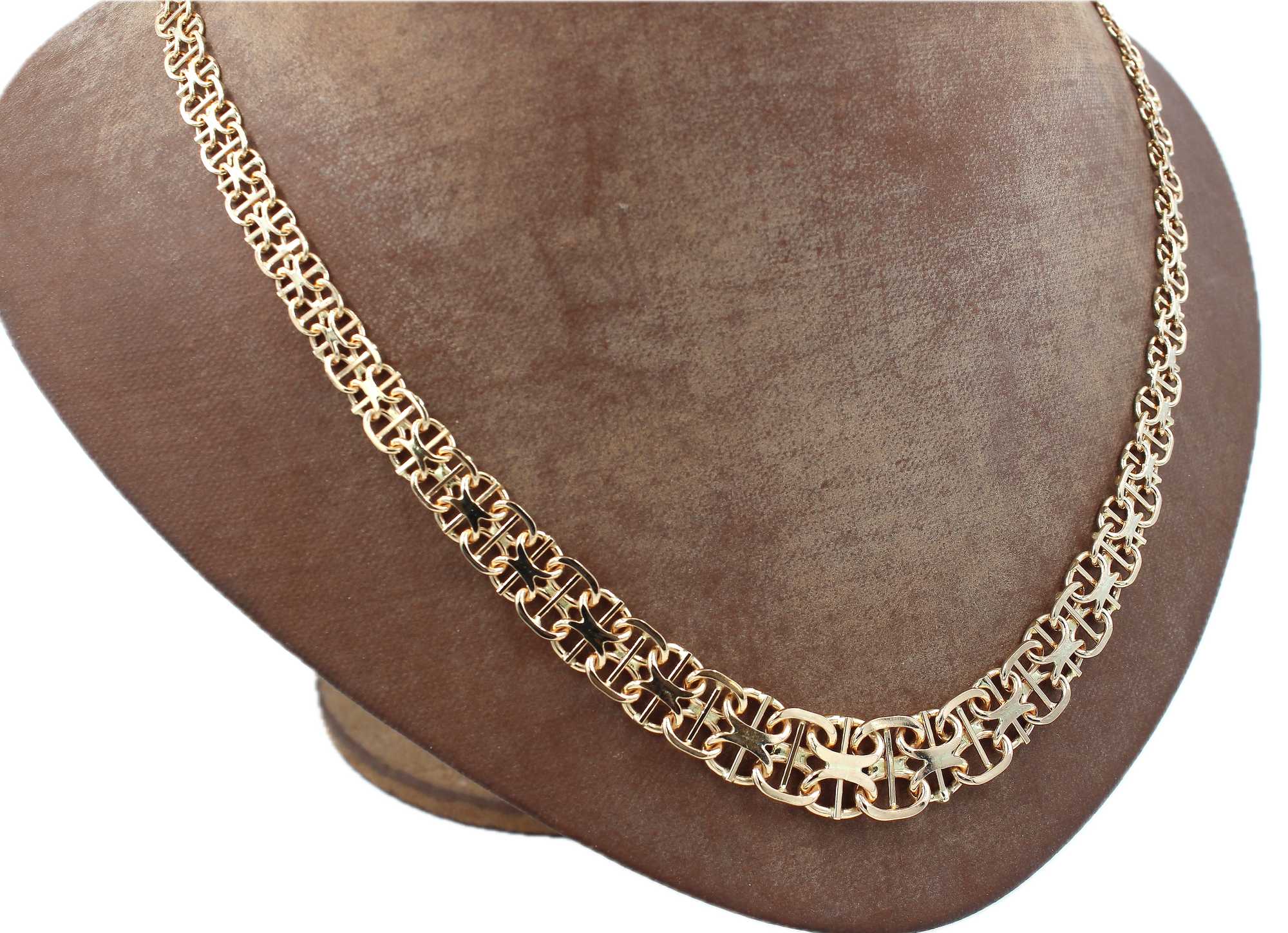 X-länk halsband i 18k guld. vikt: 8g