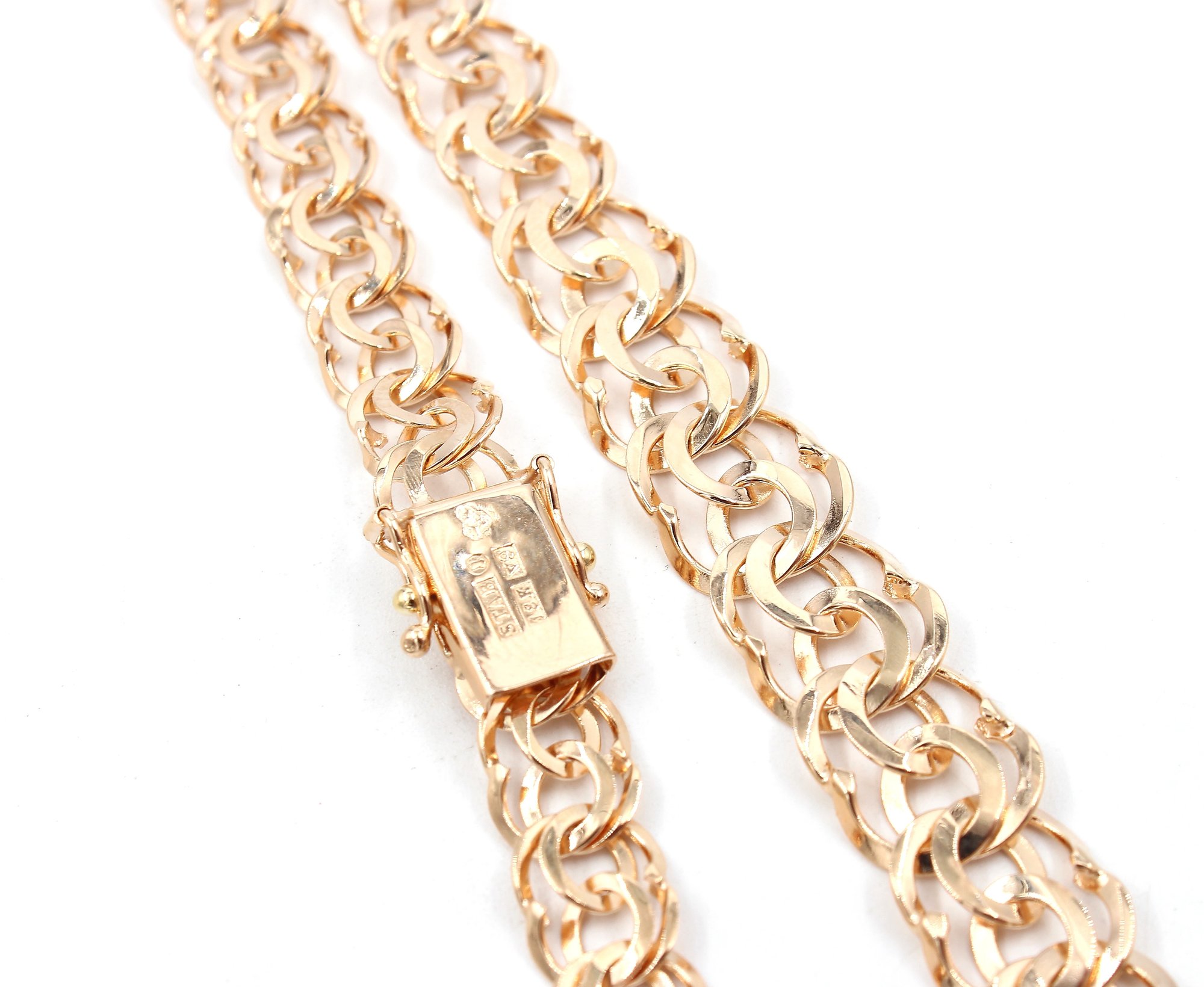 Bismarck halsband i 1k guld. vikt: 22,5g