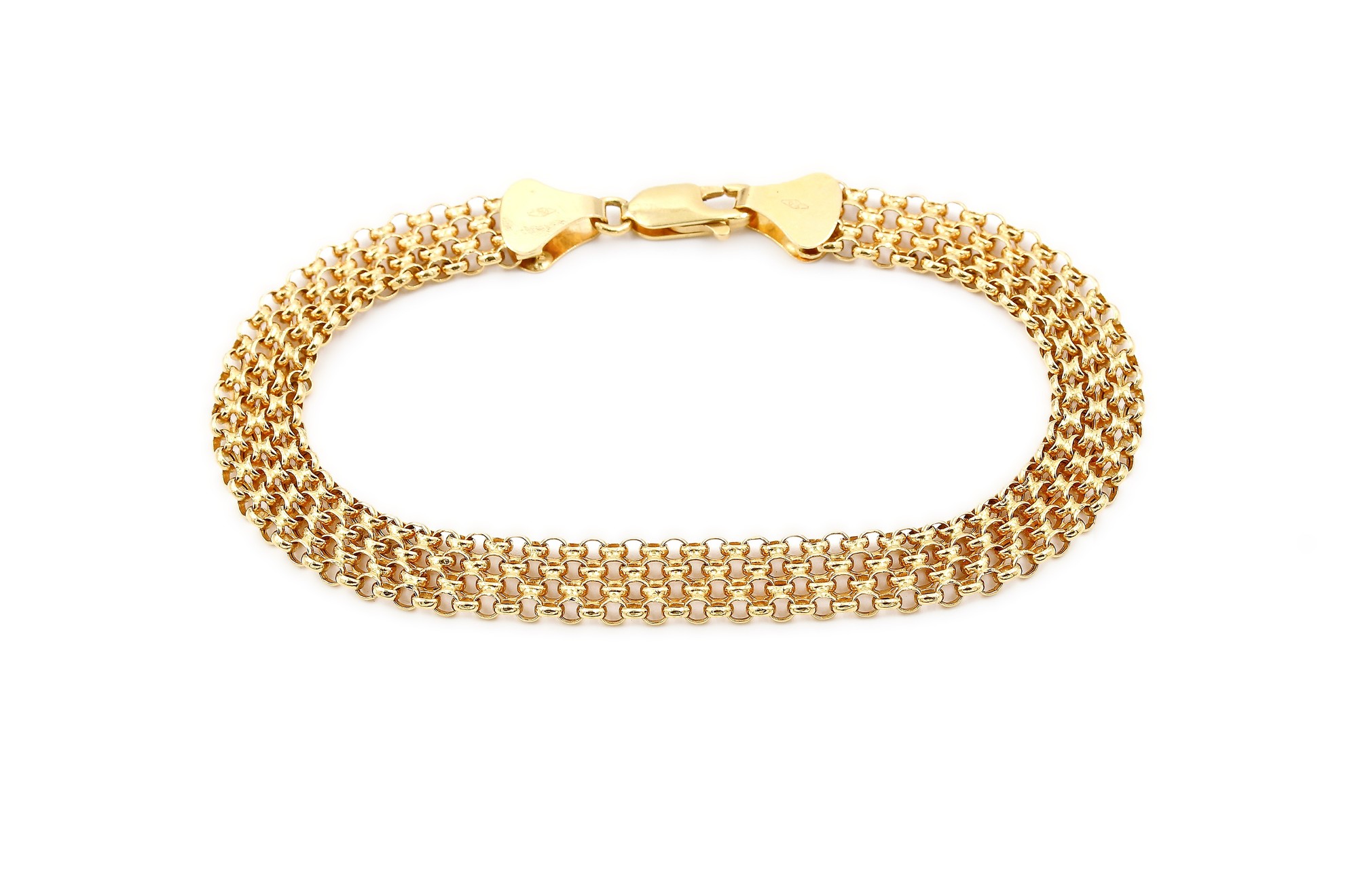 X-länk armband i 18k guld.Vikt: 5.05g