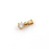 Hänge i 18k guld med en diamant på ca 0.2 ct.Vikt: 0.66g