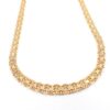 X-länk halsband med stavar i 18k guld. vikt: 25,3g