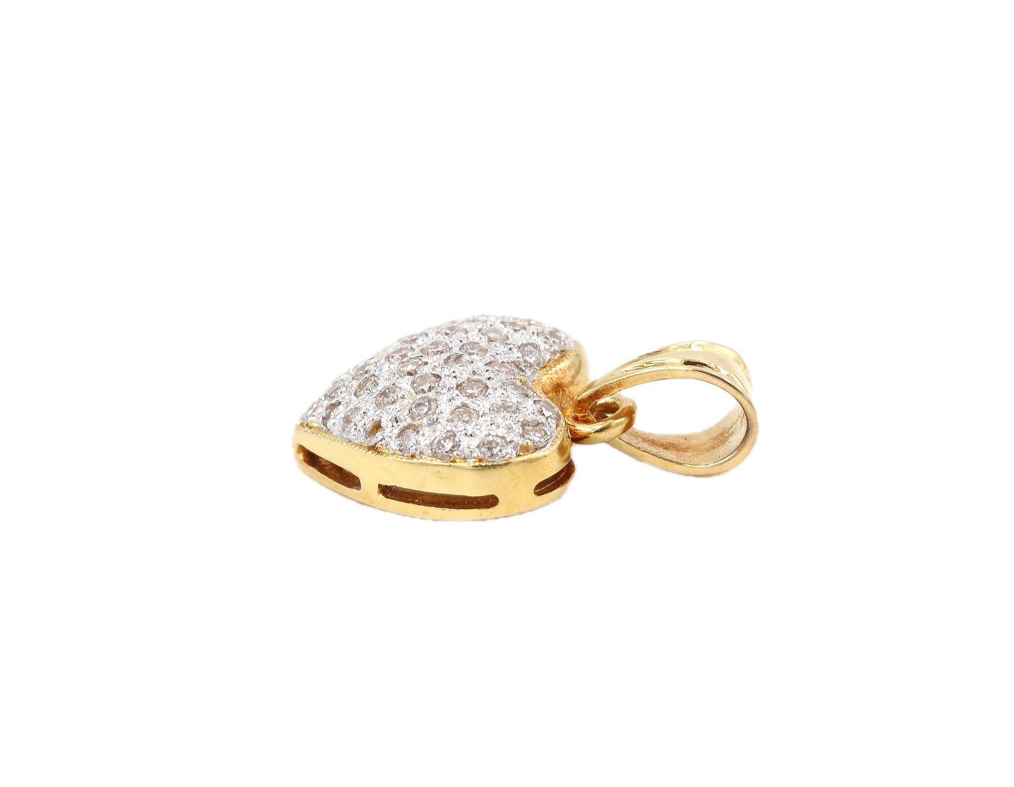 Diamanthänge i 18k guld. vikt: 2,46g