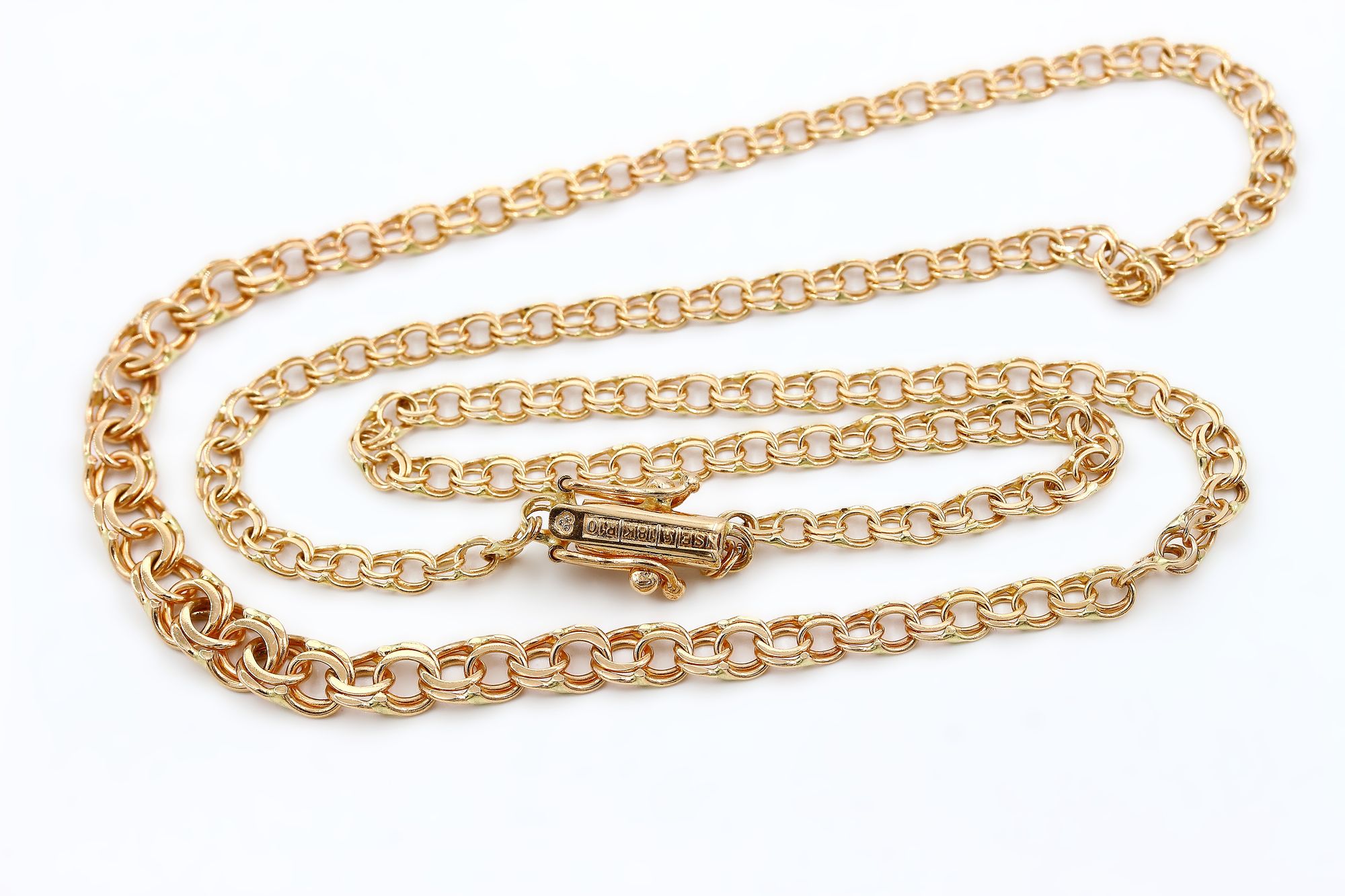Bismarck halsband i 18k guld doserad.Vikt:7.6g