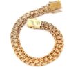 Armband dubble bismarck i 18k guld.Vikt 19.2g