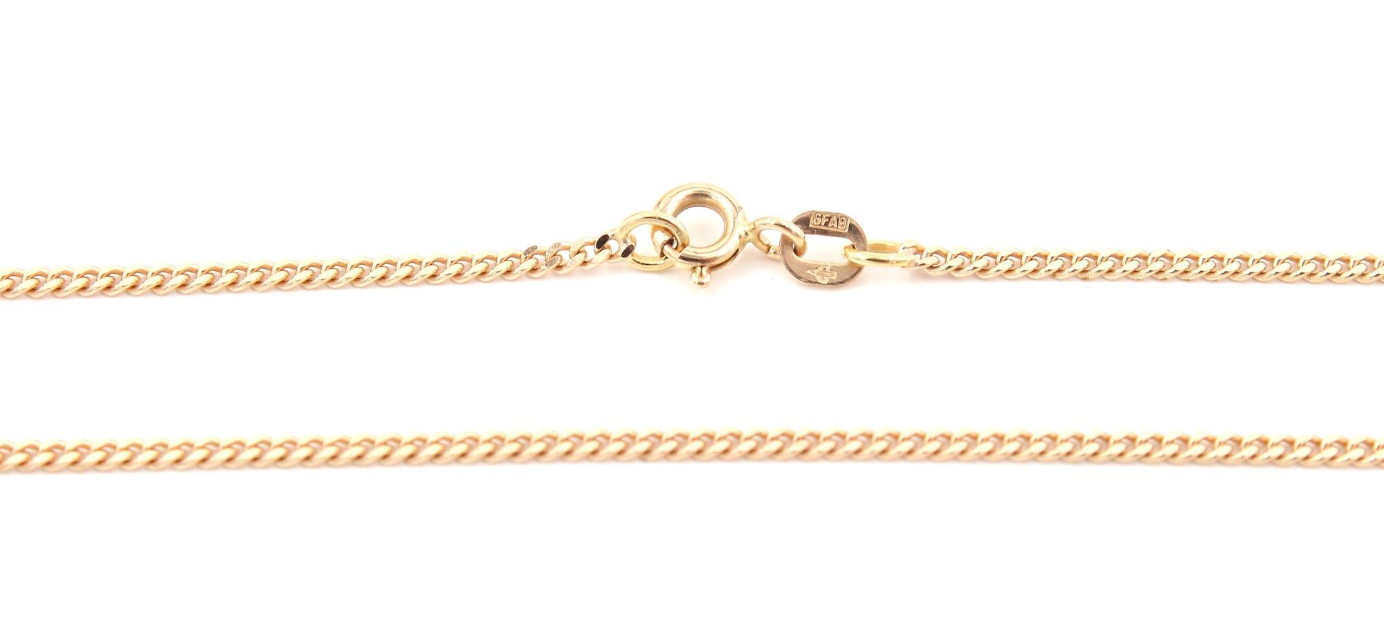Pansar halsband i 18k guld. vikt: 4,68g