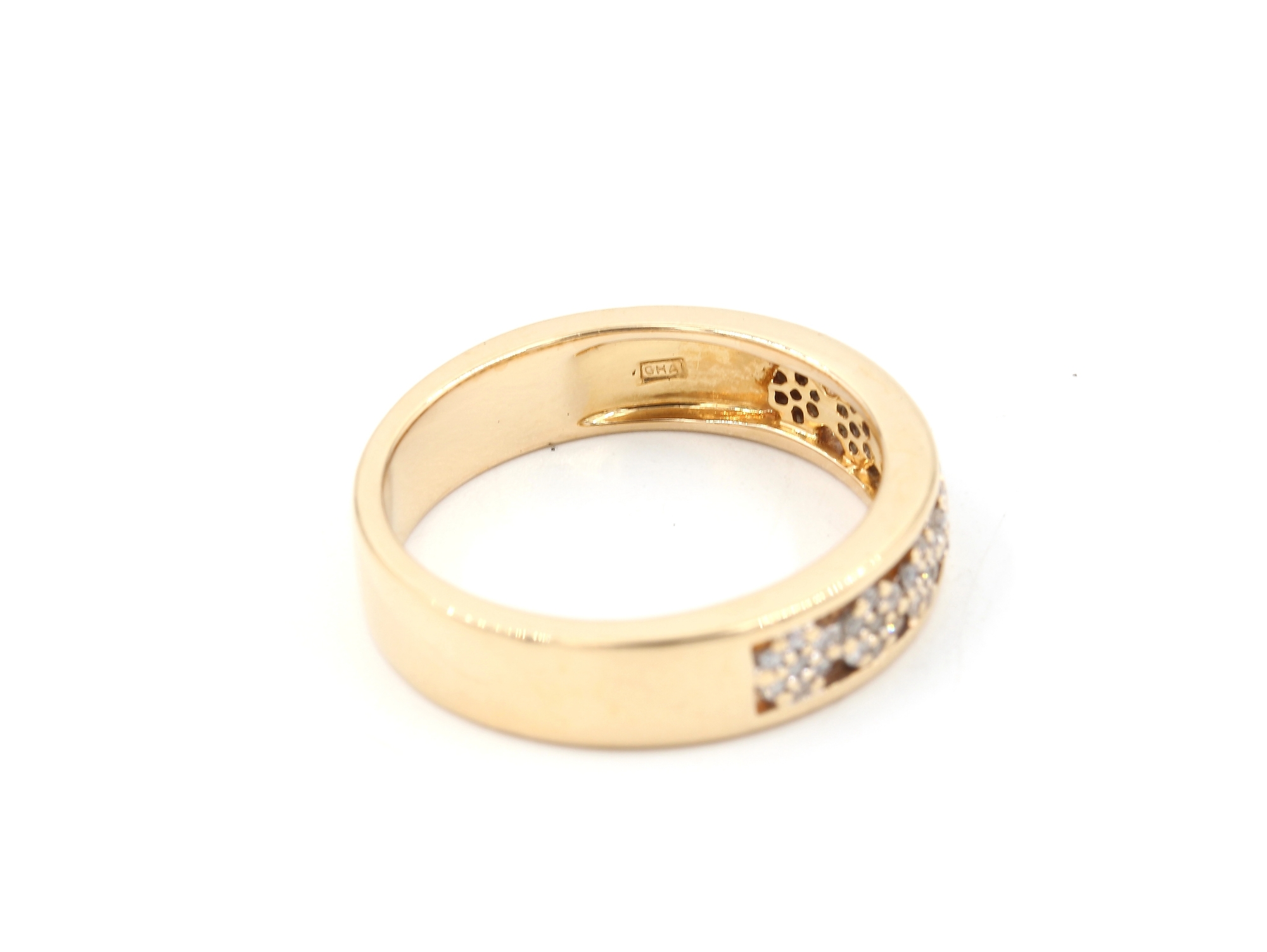 Diamantring i 18k guld . vikt: 5,25g
