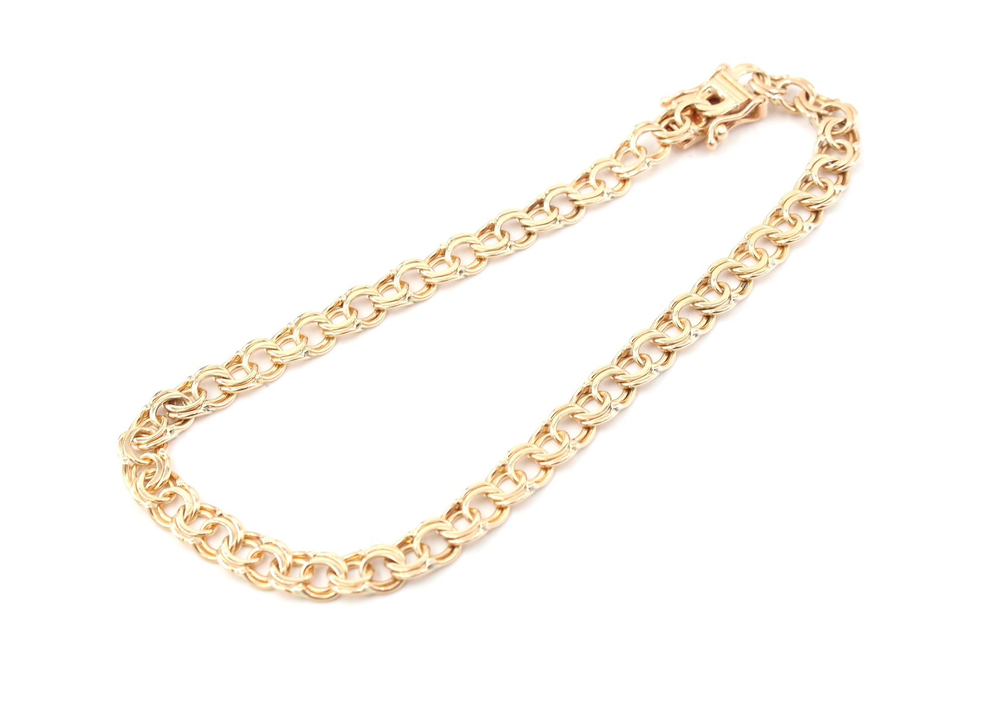 Bismarck armband i 18k guld .Vikt 7,5 g