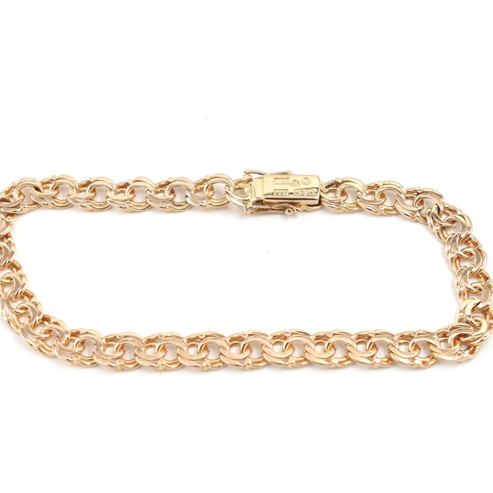 Bismarck armband i 18k guld. vikt: 13,7g