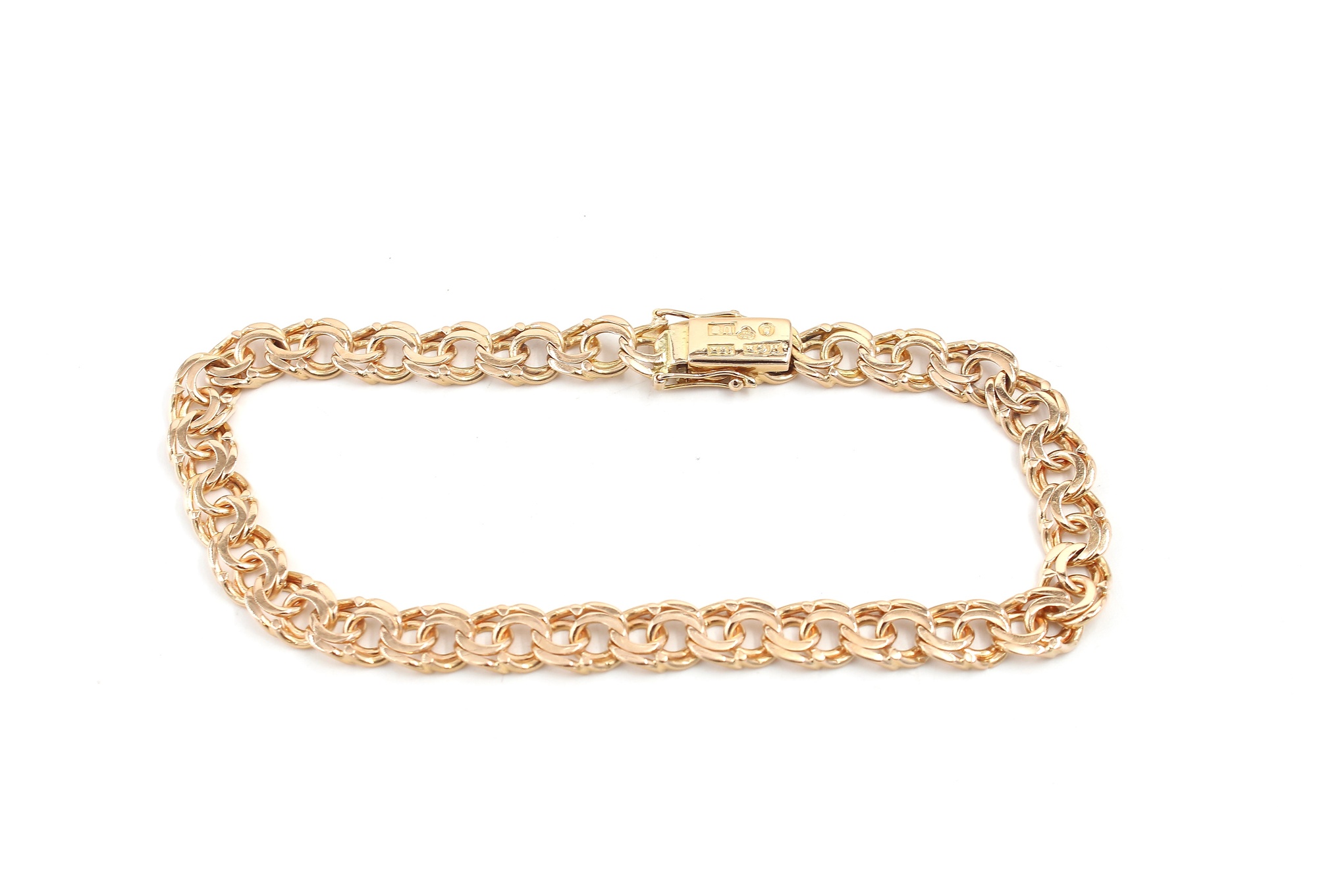 Bismarck armband i 18k guld. vikt: 13,7g