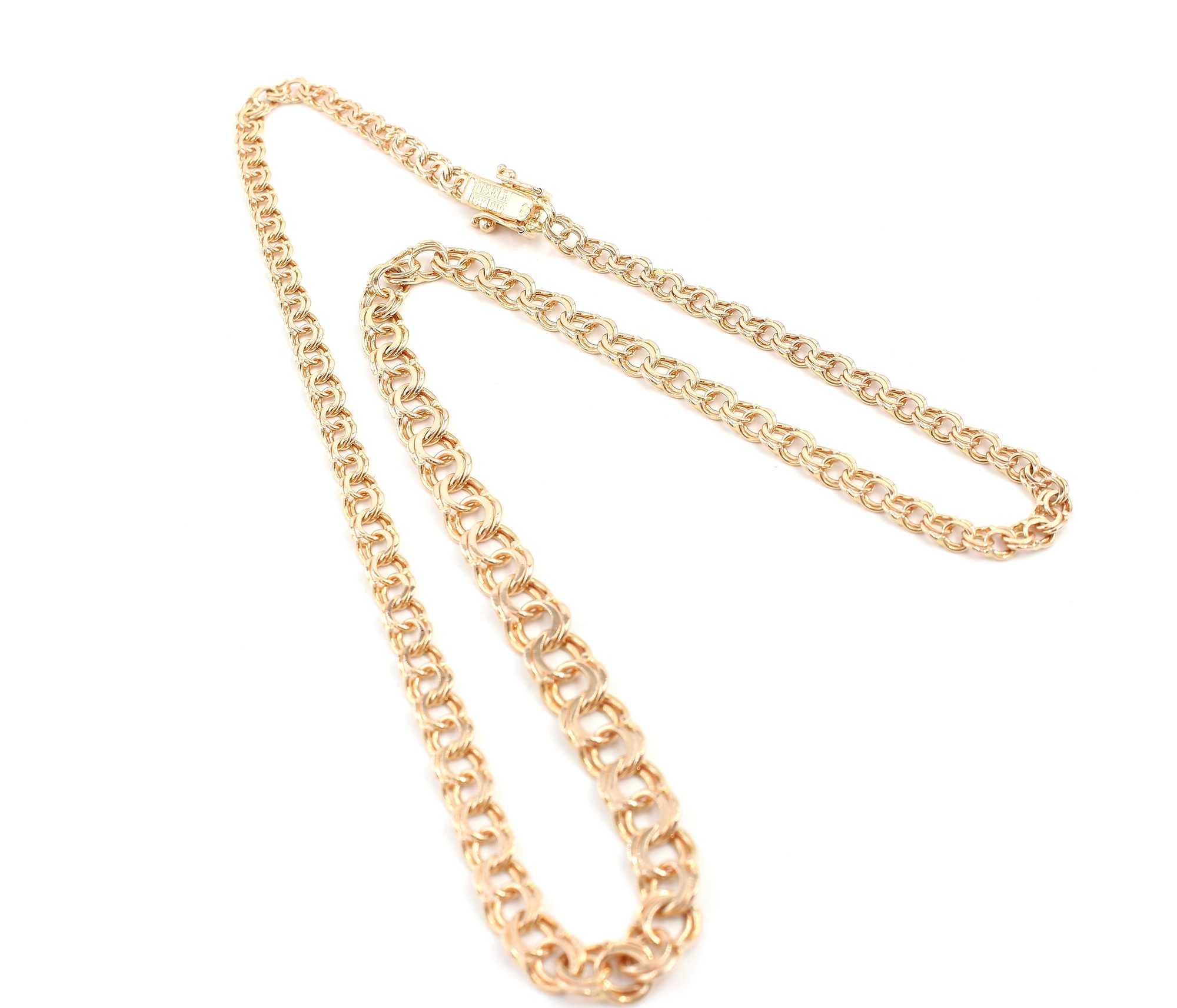 Bismarck halsband i 18k guld. vikt: 14,6g