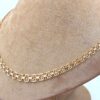 X-länk halsband med stavar i 18k guld. vikt:15 g